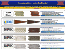 Tablet Screenshot of fassadenplatten.eu